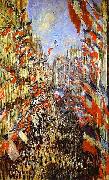 Claude Monet Rue Montorgueil, oil